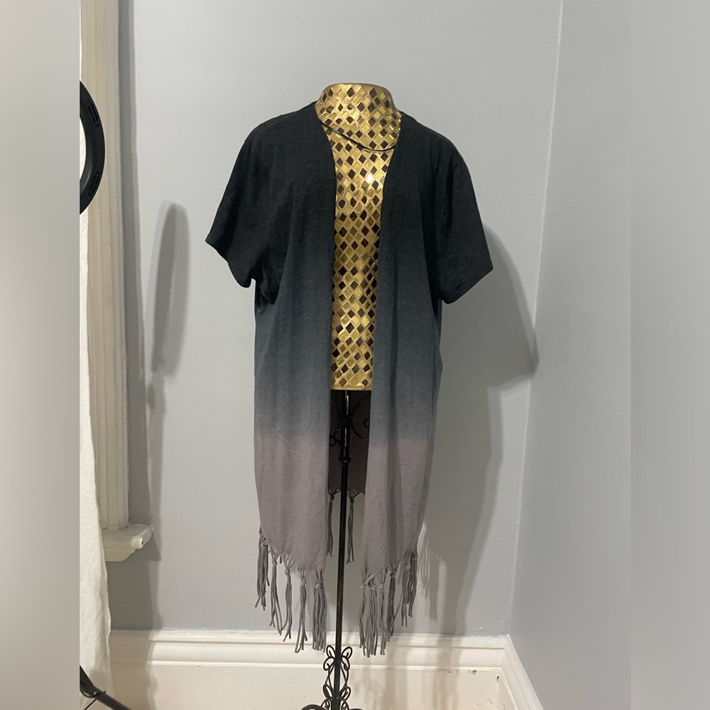 Ruff Hewn XL Ombré Short Sleeve Cardigan